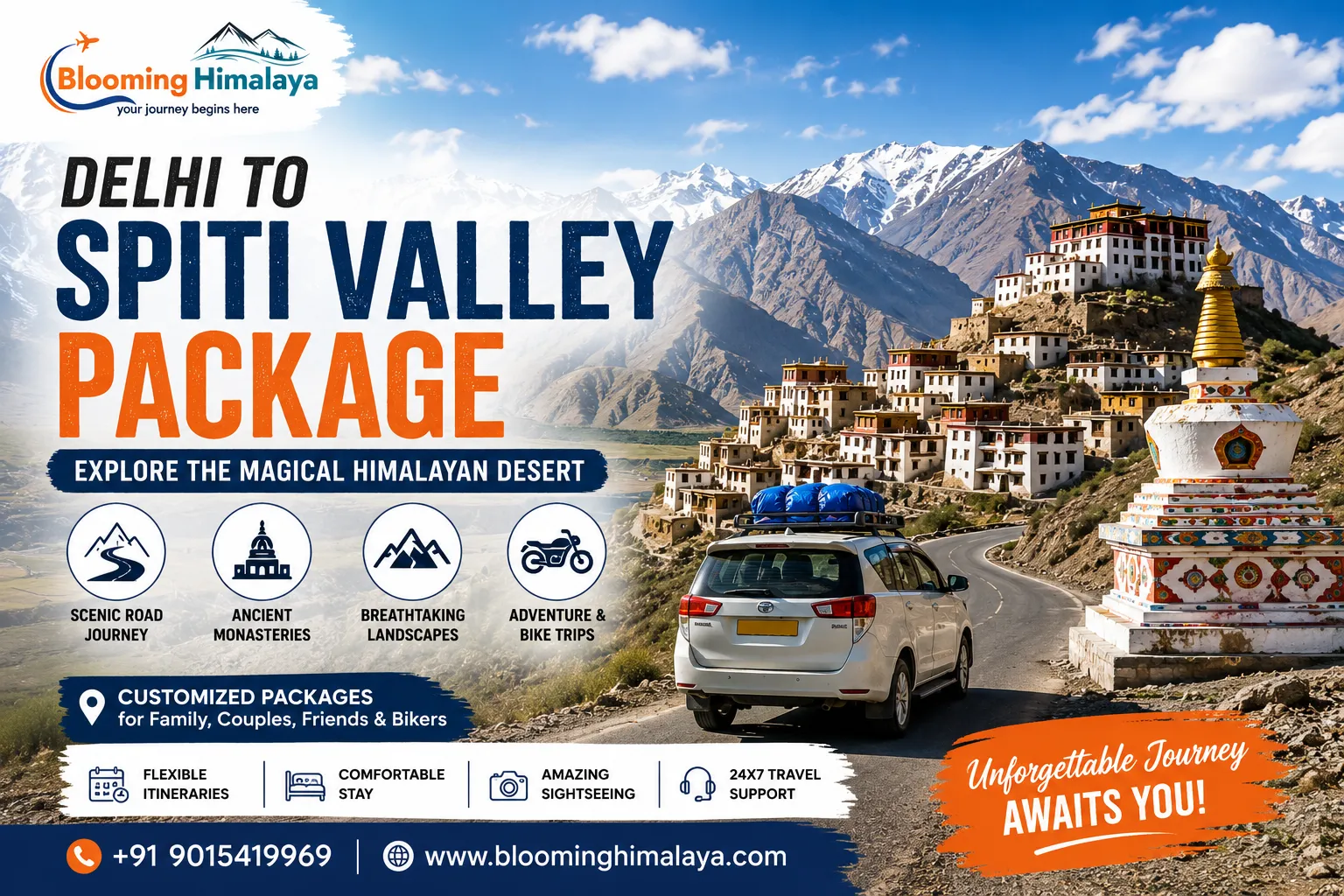 Delhi to Spiti Valley Package Explore the Magical Himalayan Desert