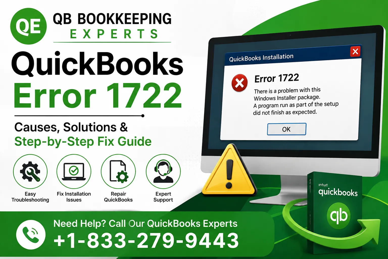 Why Does QuickBooks Error 1722 Occur on Windows?