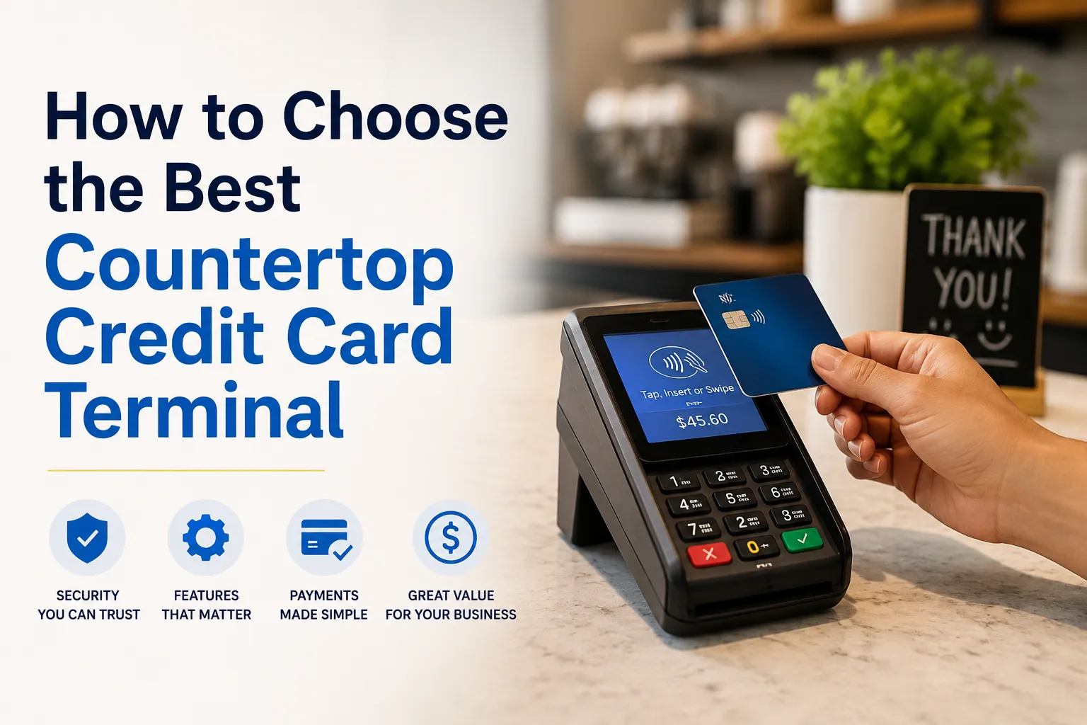 How to Choose the Best Countertop Credit Card Terminal