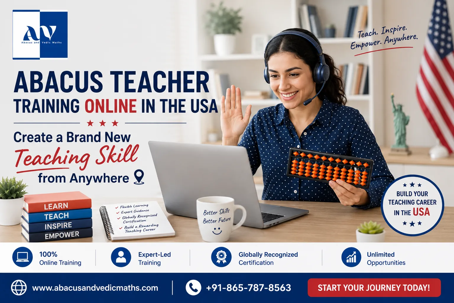 Abacus Teacher Training Online in the USA Create a Brand New teaching skill from anywhere