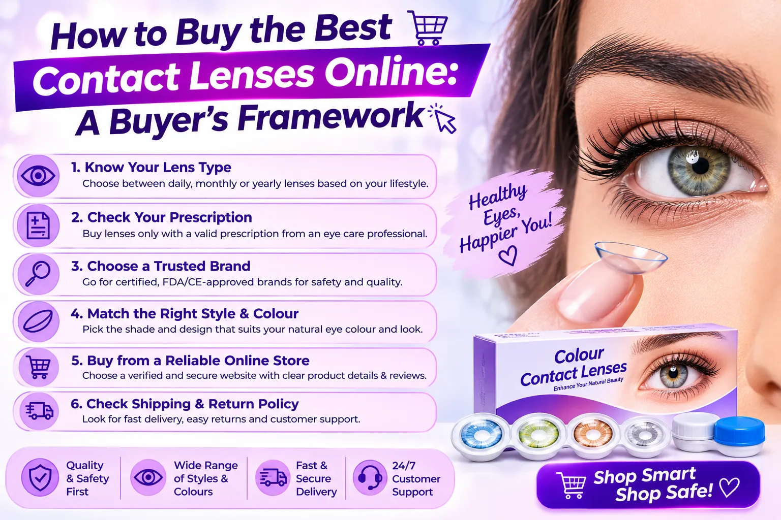 How to Buy the Best Contact Lenses Online: A Buyer's Framework