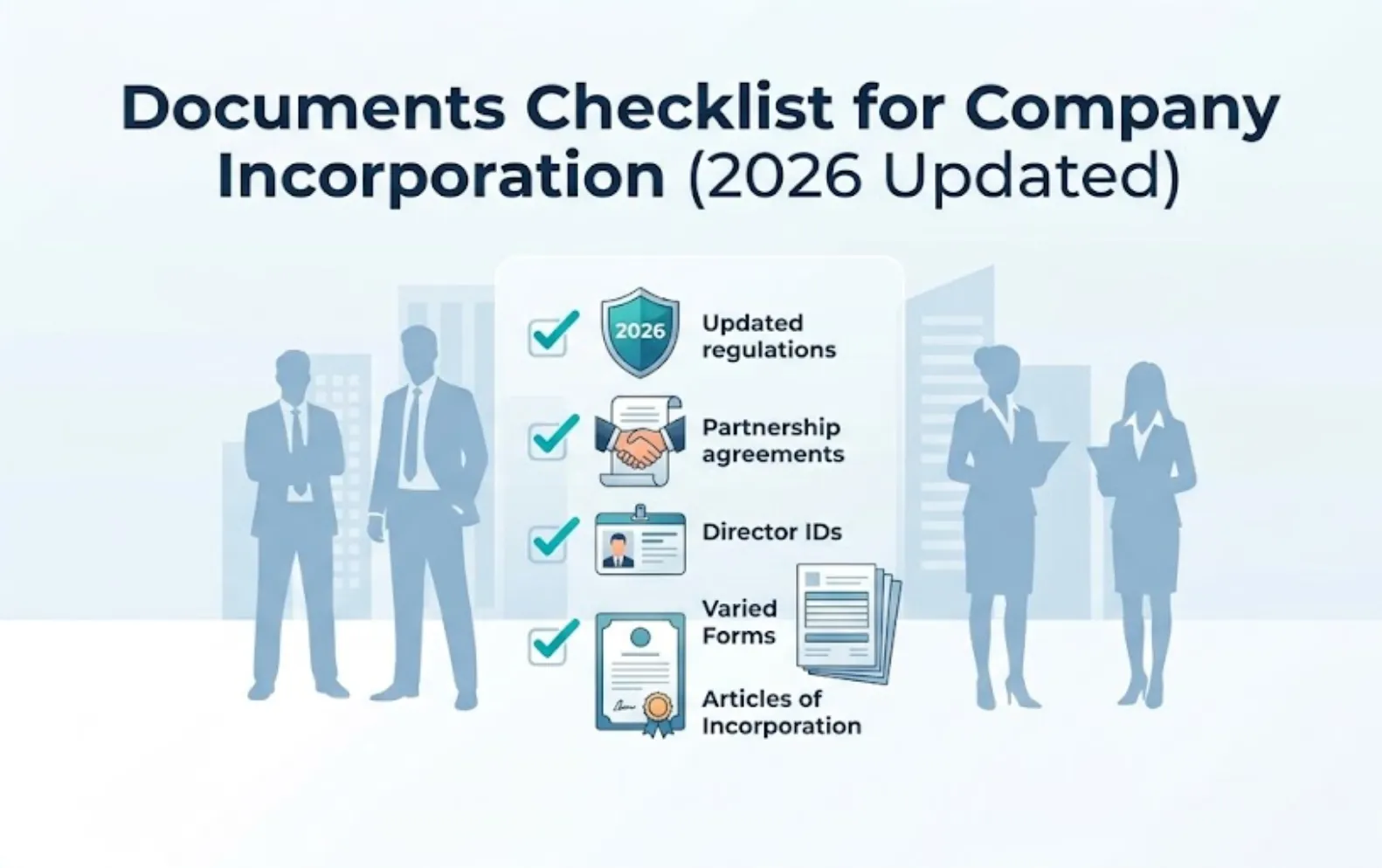 Documents Checklist for Company Incorporation (2026 Updated)