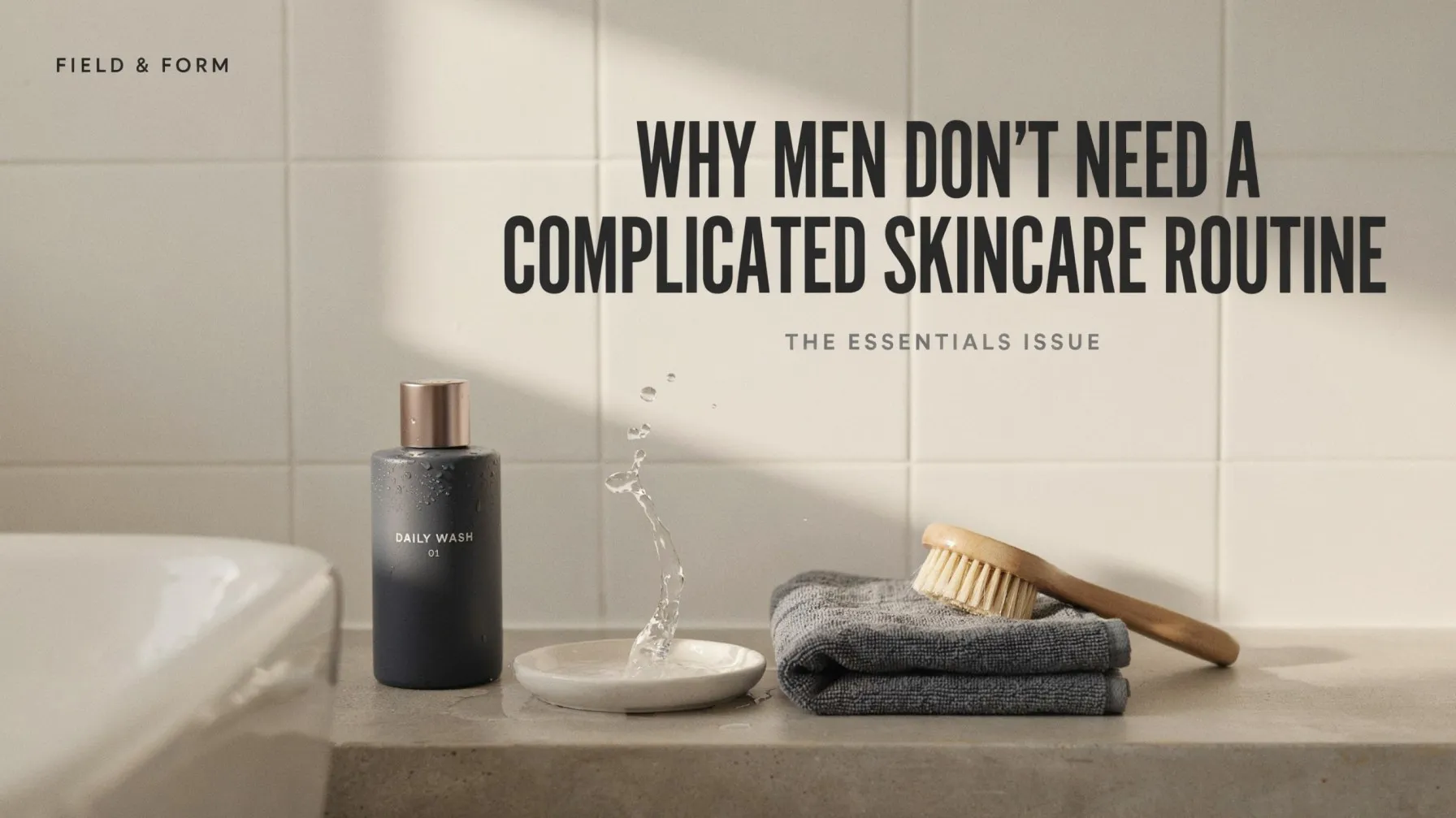 Why Men Don't Need a Complicated Skincare Routine?
