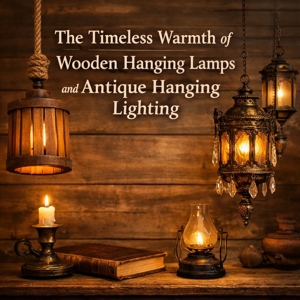 The Timeless Warmth of Wooden Hanging Lamps and Antique Hanging Lighting
