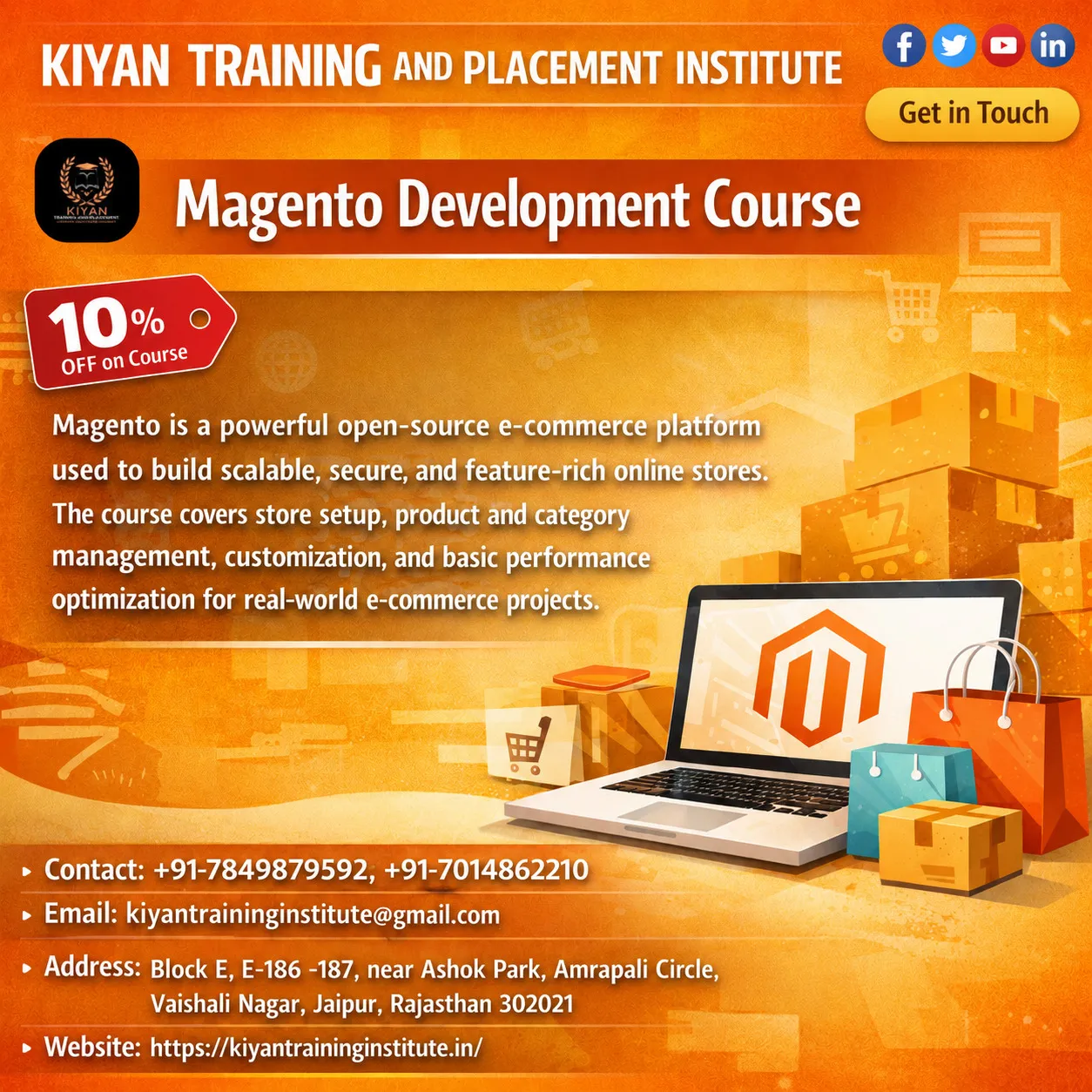 Learn Magento Development in Vaishali Nagar, Jaipur