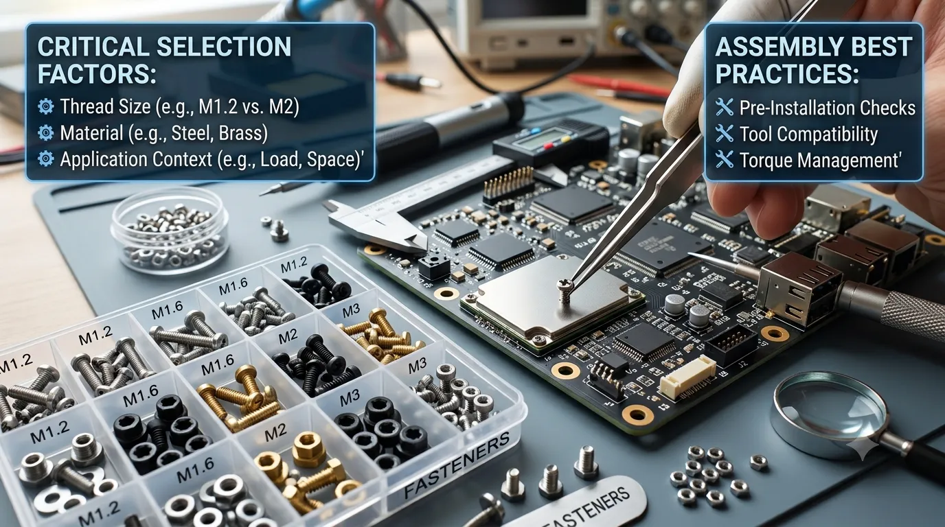 How to Choose Miniature Fasteners for Electronic Assemblies
