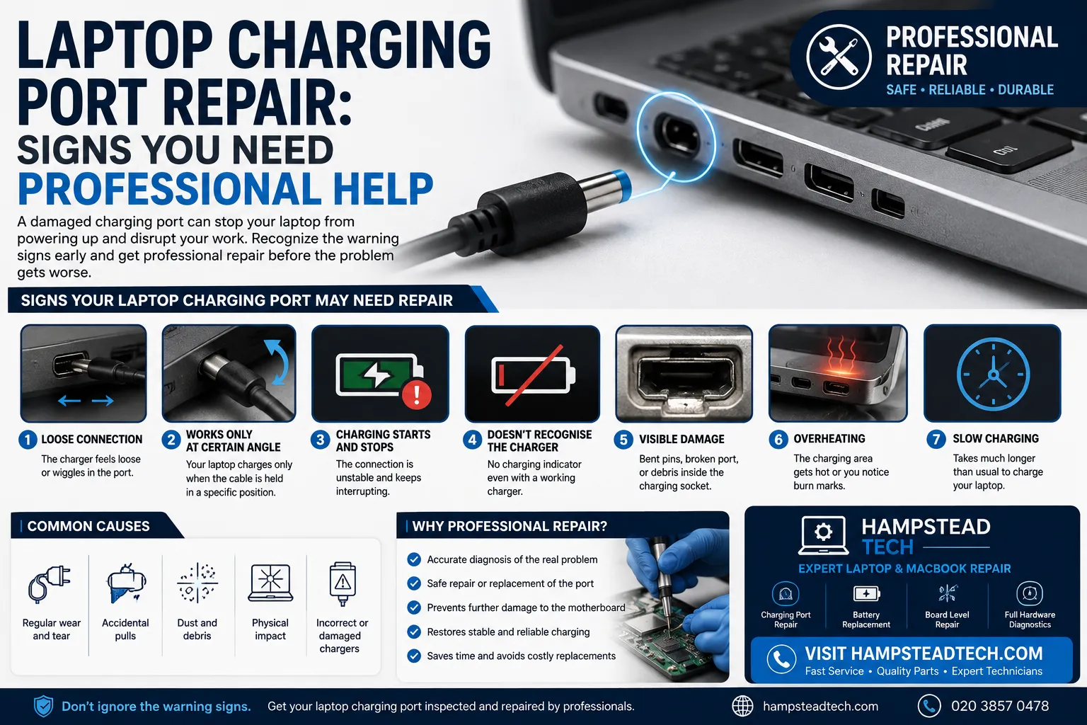 Laptop Repairing: Screen, Battery, Keyboard, and Charging Problems