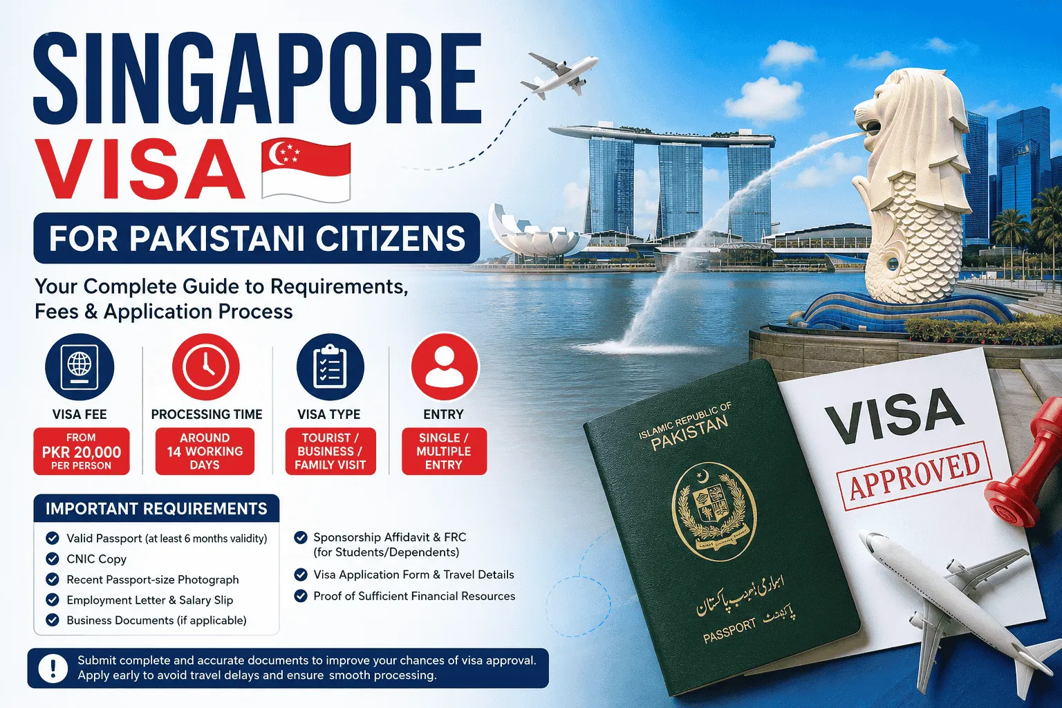 Singapore Visa for Pakistani Citizens