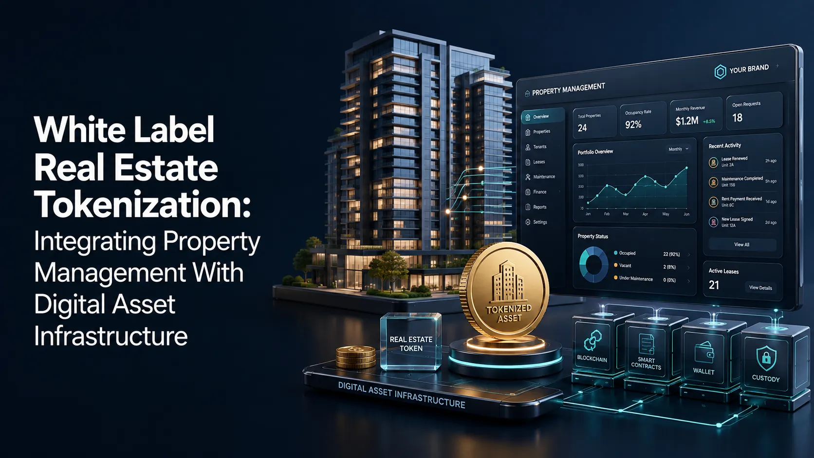 White Label Real Estate Tokenization: Integrating Property Management With Digital Asset Infrastructure