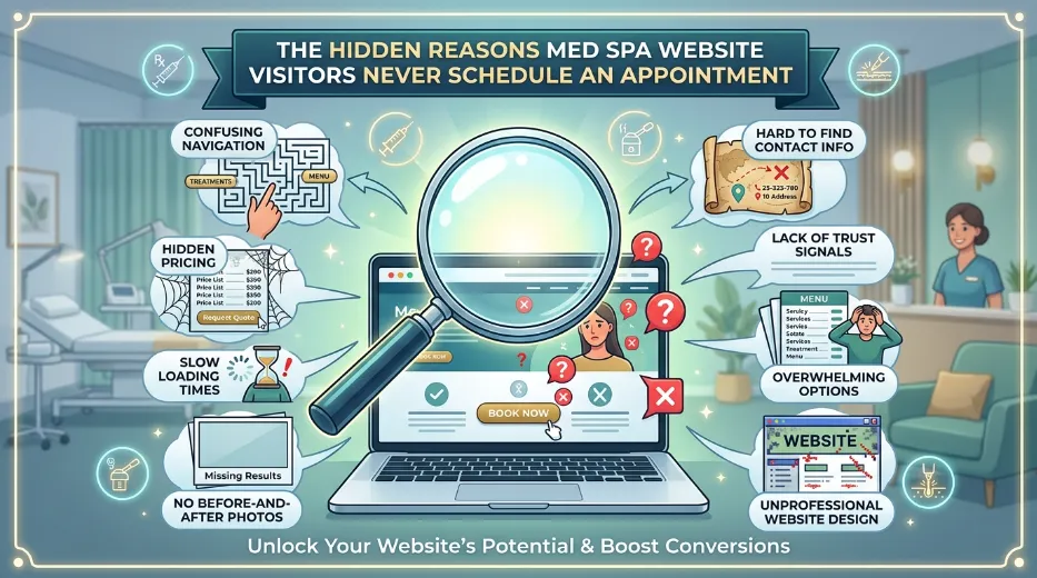 The Hidden Reasons Med Spa Website Visitors Never Schedule an Appointment