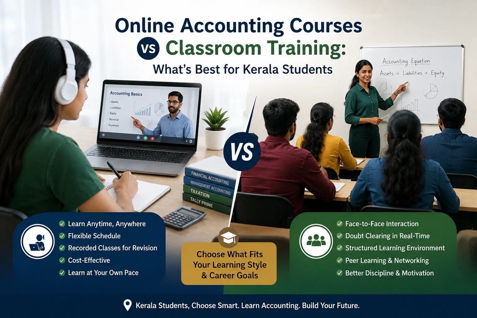 Online Accounting Courses vs Classroom Training: What's Best for Kerala Students