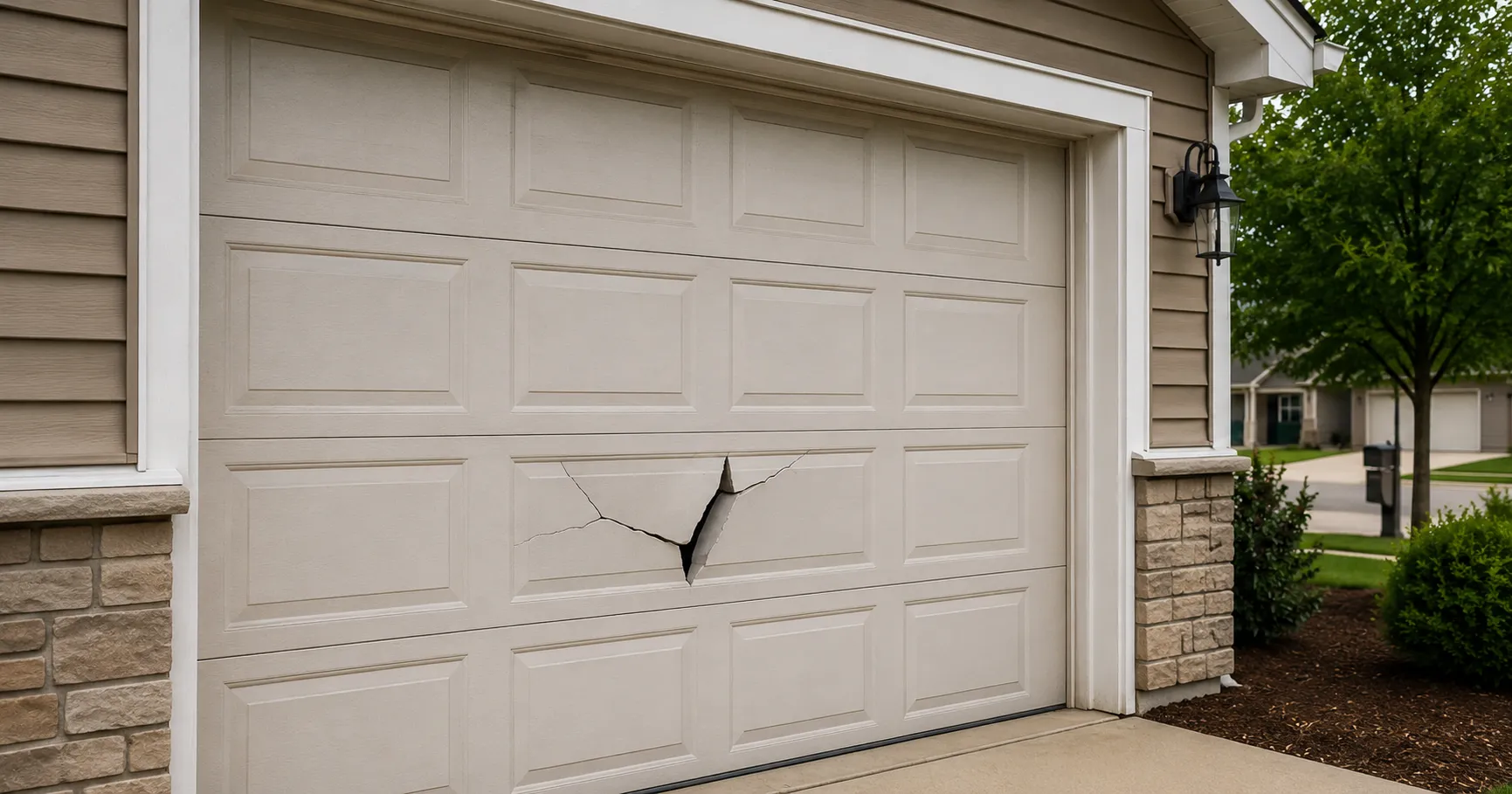 One Garage Door Panel Is Cracked but the Door Still Works: What Happens If You Keep Using It?