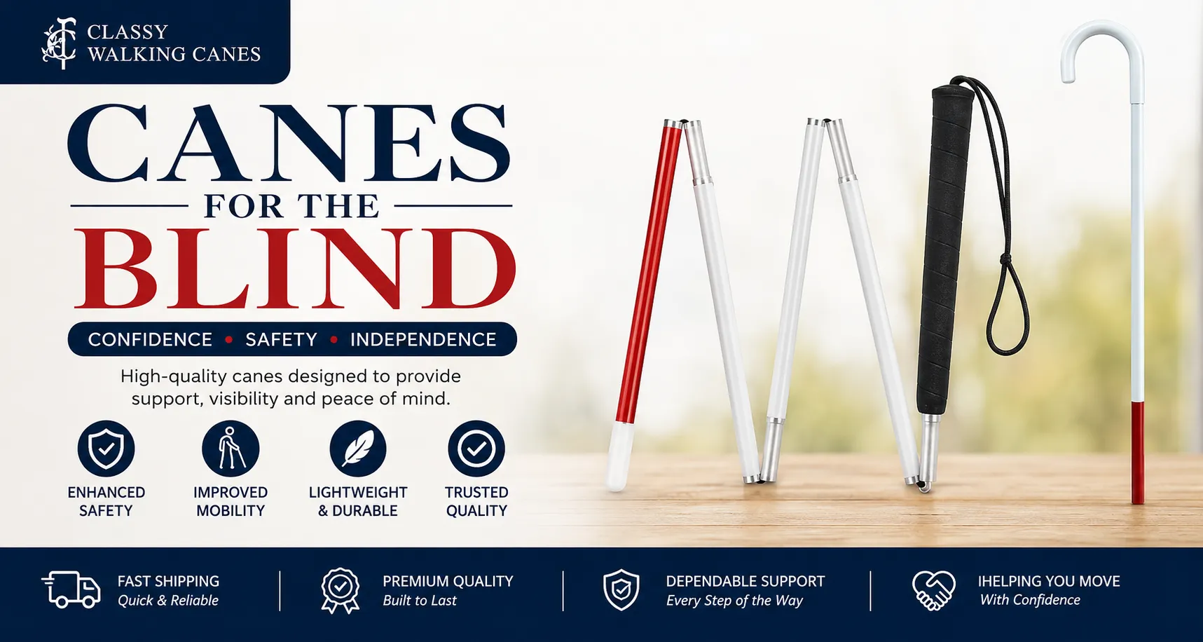 How to Choose Canes for the Blind: Types, Sizes & Uses?