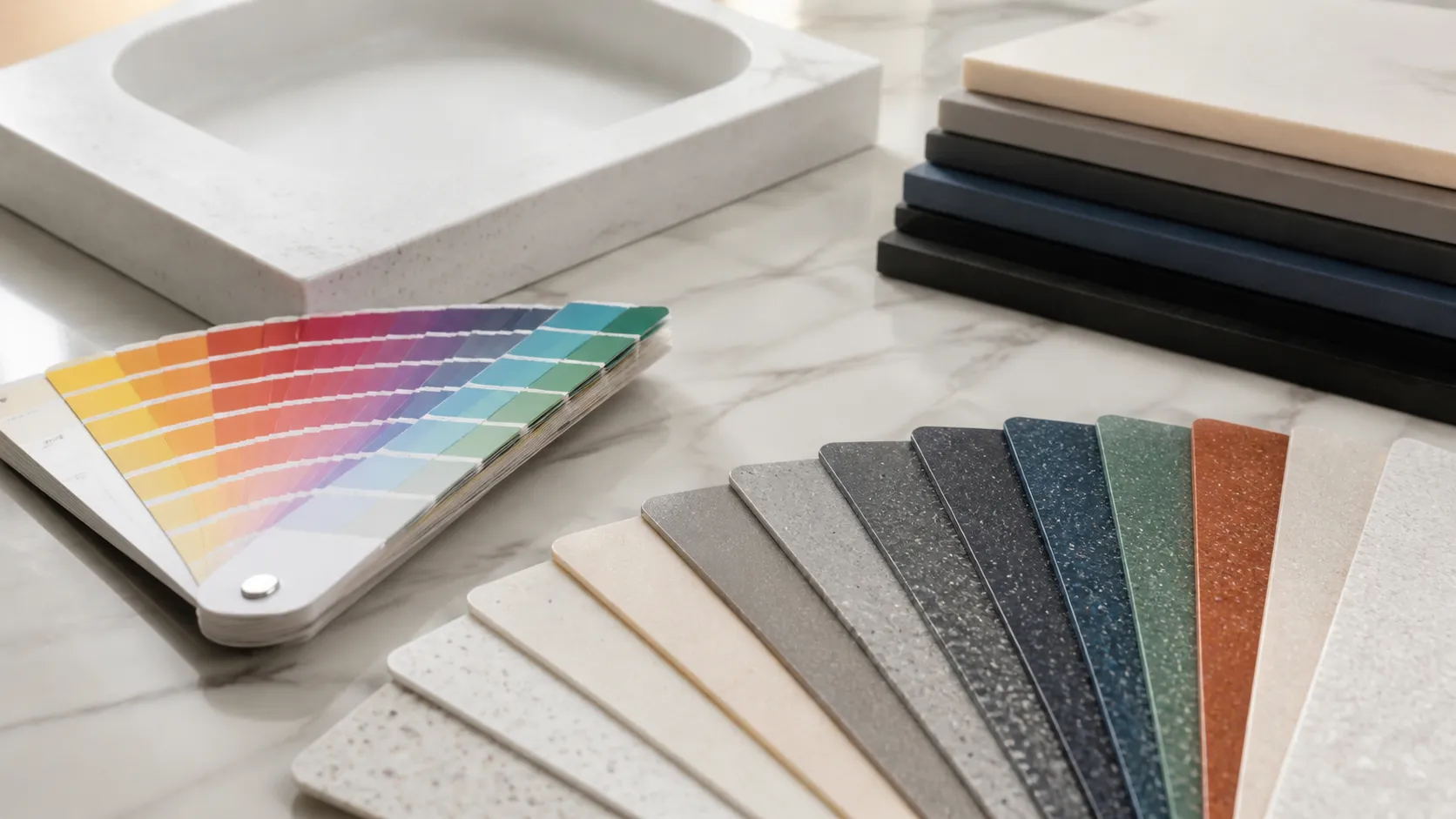 How a Solid Surface Manufacturer Transforms Custom Colors From Pantone or Physical Samples Into Mass Production