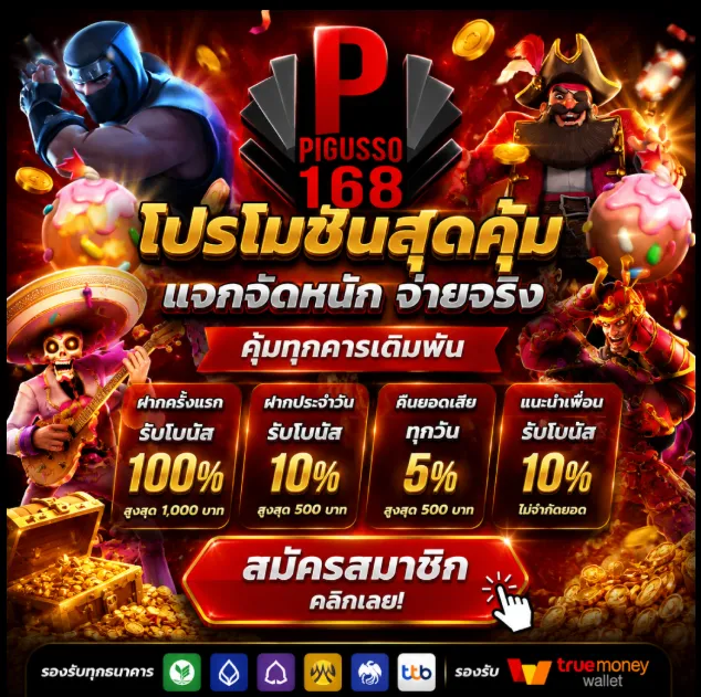 Pigusso168 Brings Slots, Casino Games, Lottery, and Exciting Promotions Together