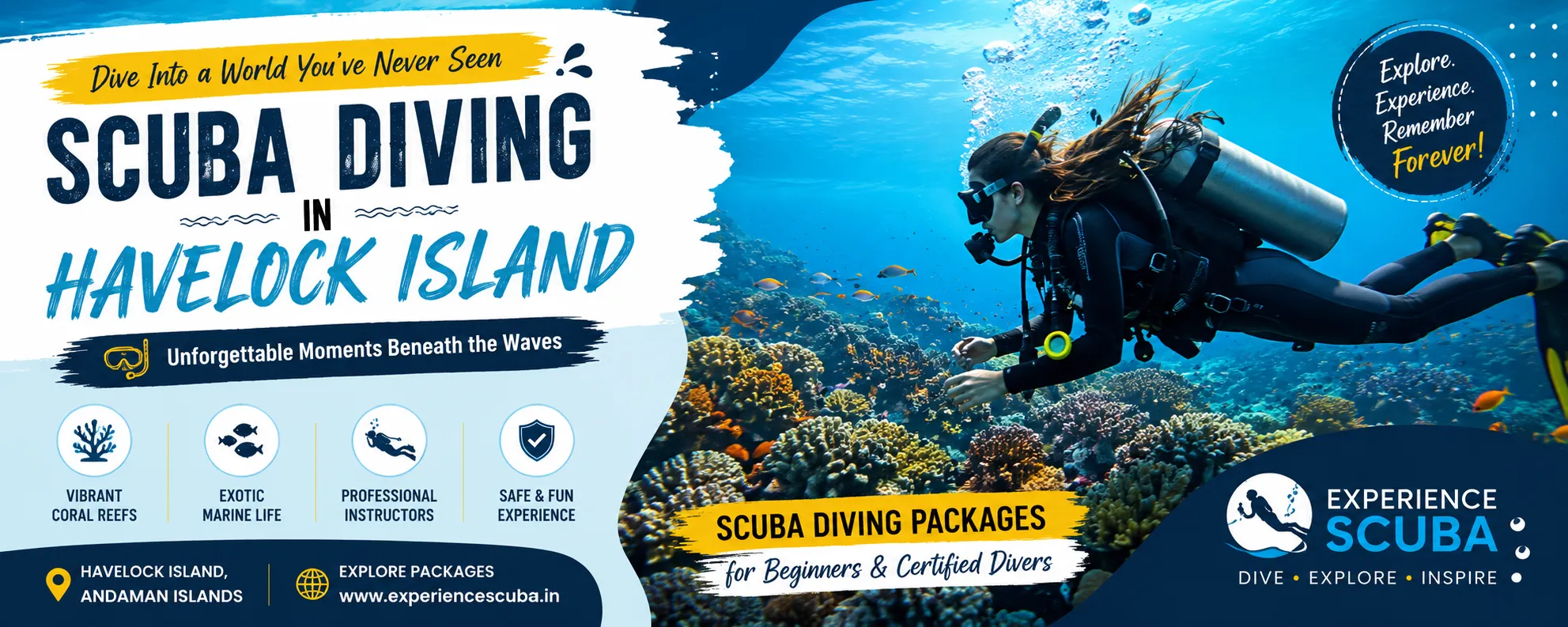 PADI Scuba Diving Courses in Andaman island | Experiencescuba