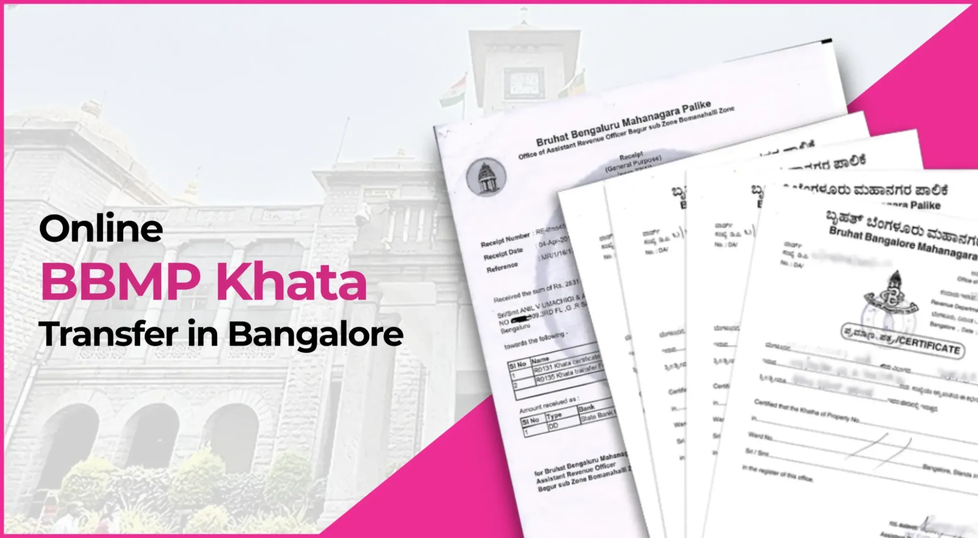 What is the process for e Swathu gram panchayat khata transfer in Bangalore?