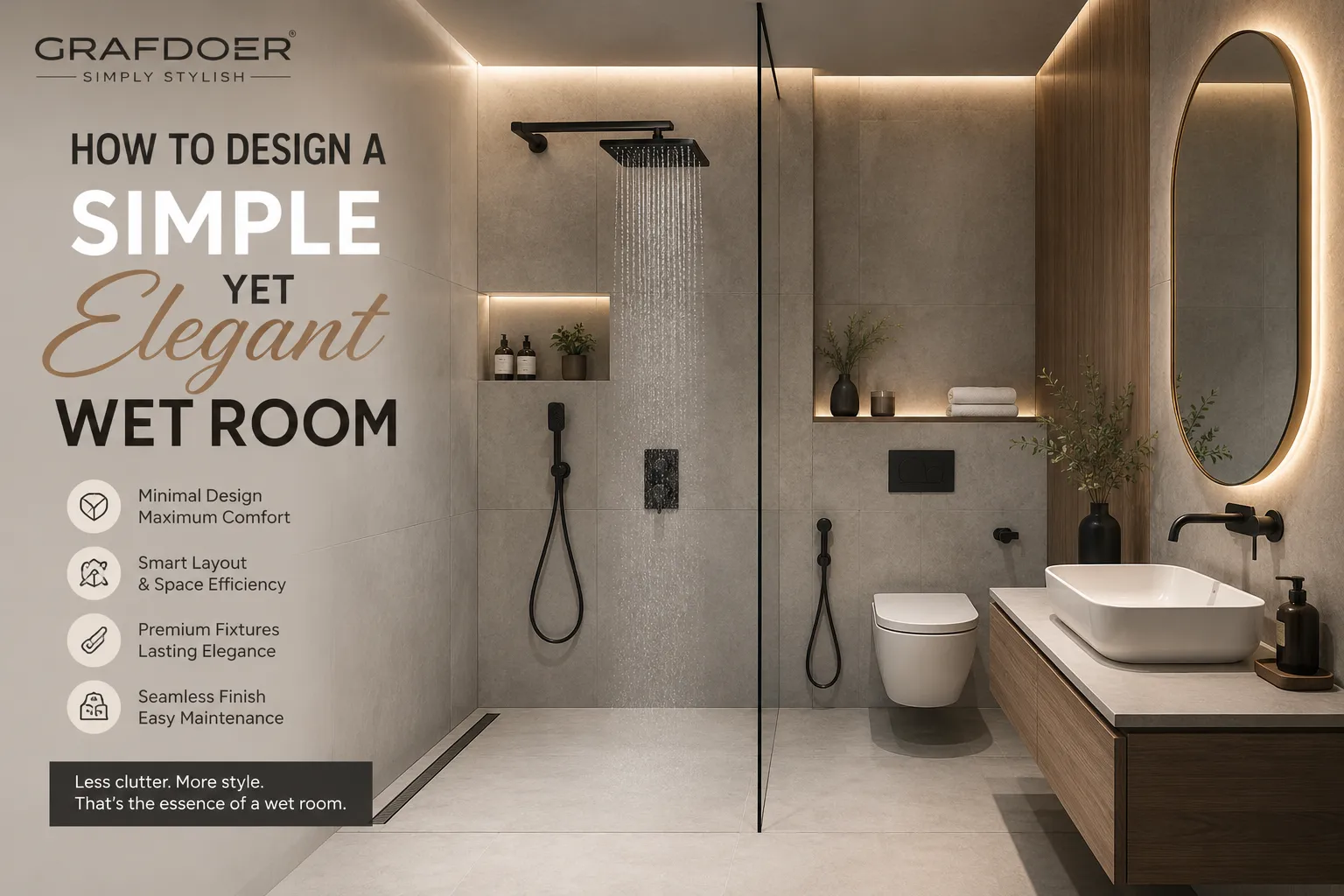 How to Design a Simple Yet Elegant Wet Room?
