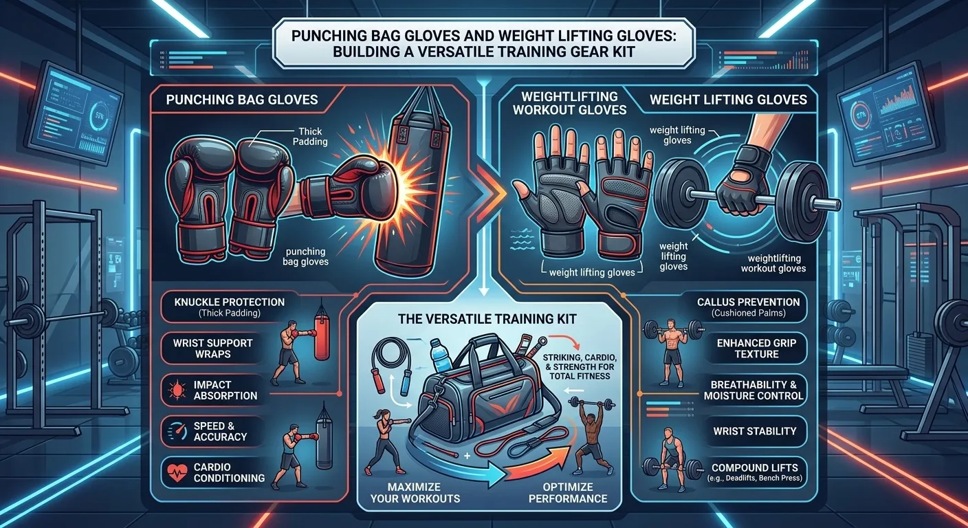 Punching Bag Gloves and Weight Lifting Gloves: Building a Versatile Training Gear Kit