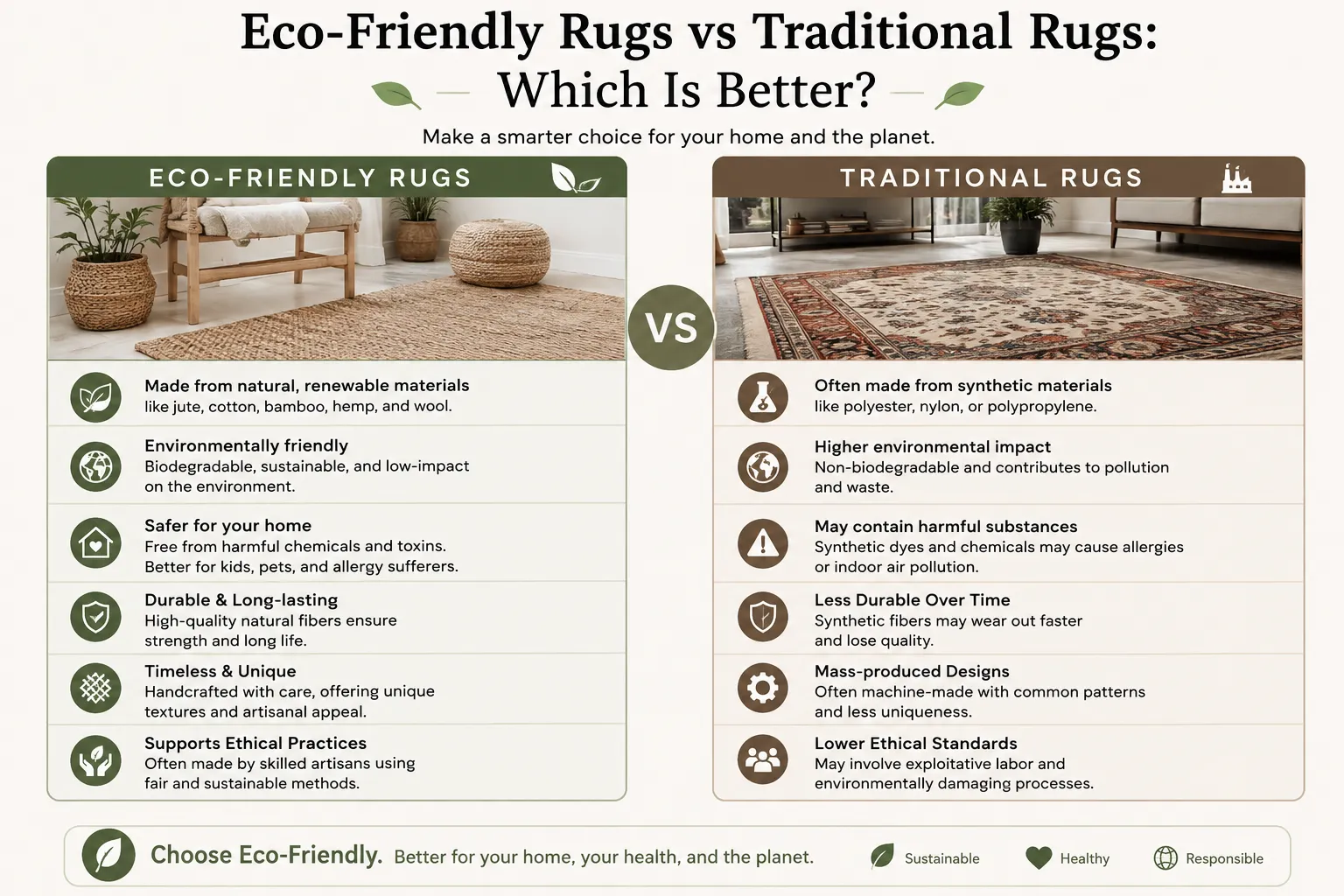 Eco-Friendly Rugs vs Traditional Rugs: Which Is Better?