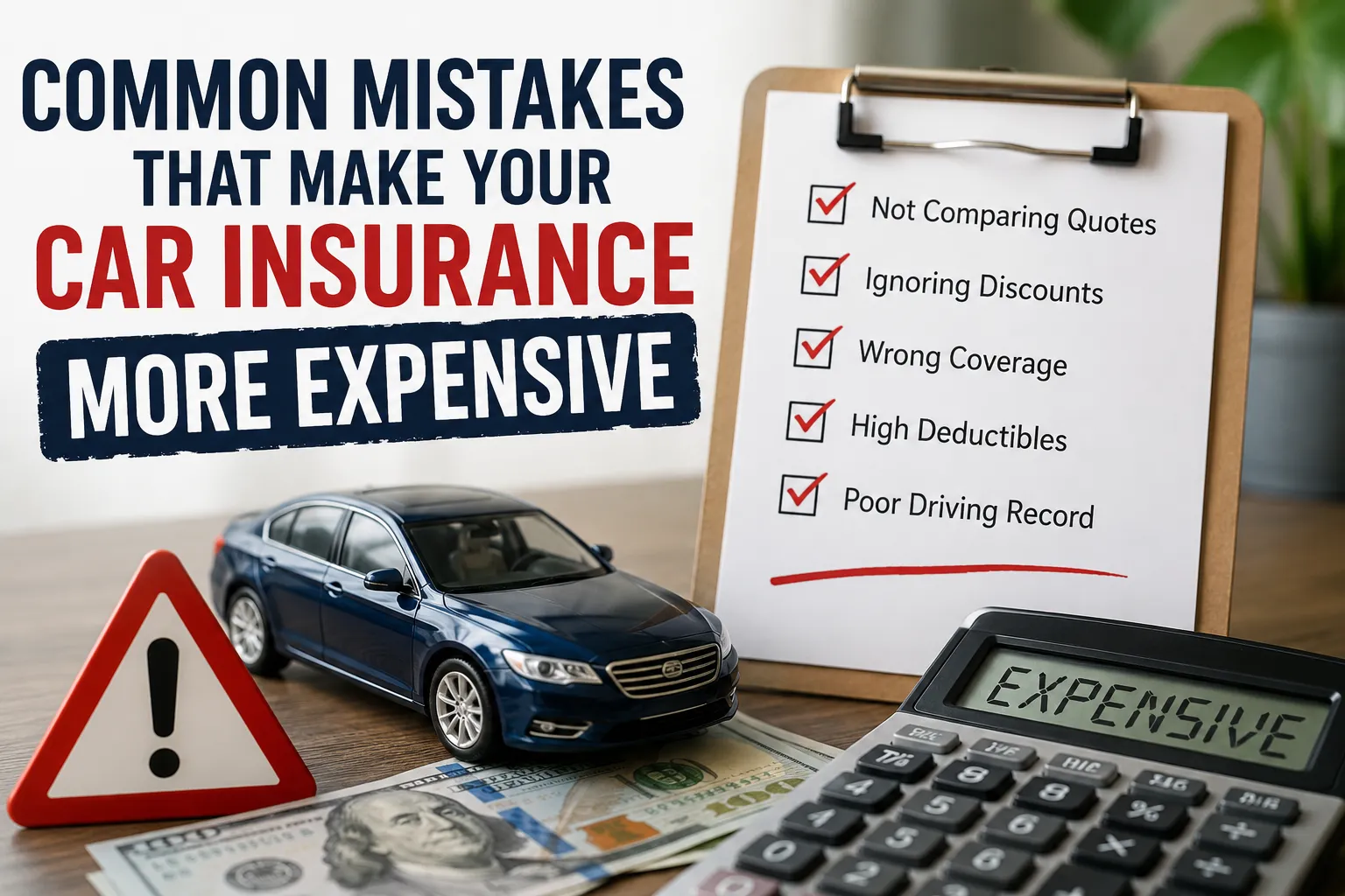 Common Mistakes That Make Your Car Insurance More Expensive