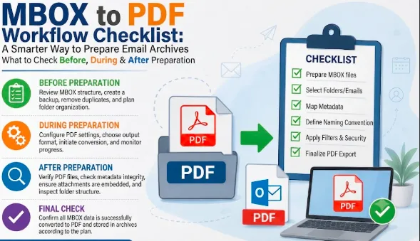 MBOX to PDF Workflow Checklist: A Smarter Way to Prepare Email Archives