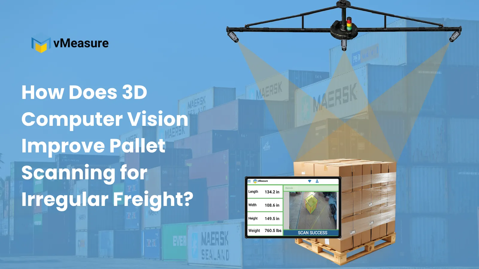 How Does 3D Computer Vision Improve Pallet Scanning for Irregular Freight?