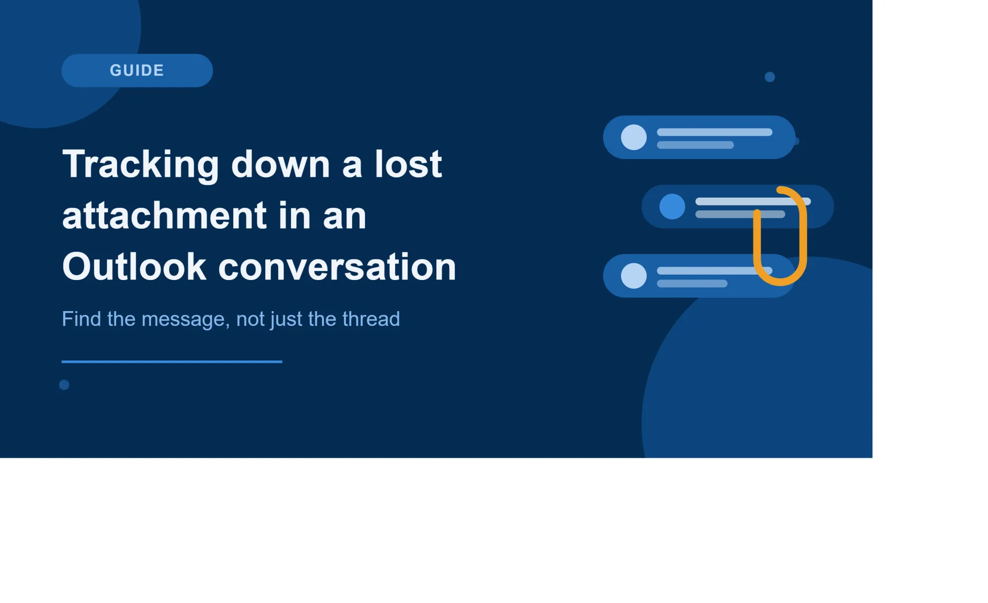 Tracking Down a Lost Attachment in an Outlook Conversation