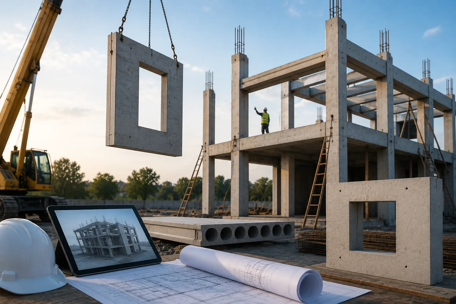 Reducing On-Site Formwork with Precast Structural Elements