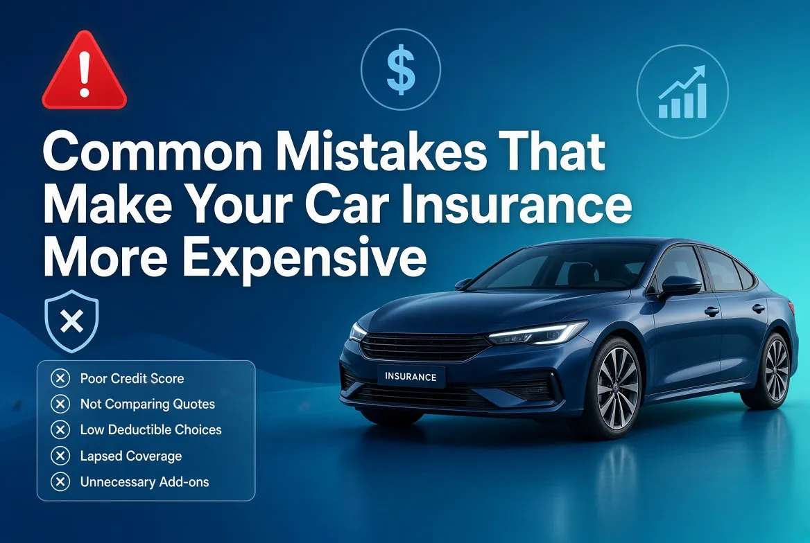 Common Mistakes That Make Your Car Insurance More Expensive