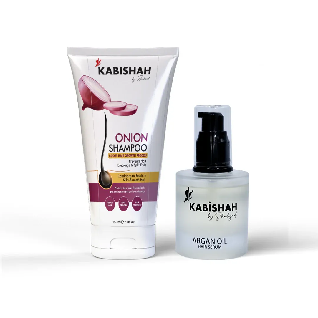 Onion Hair Care Bundle for Stronger, Healthier-Looking Hair - Kabishah