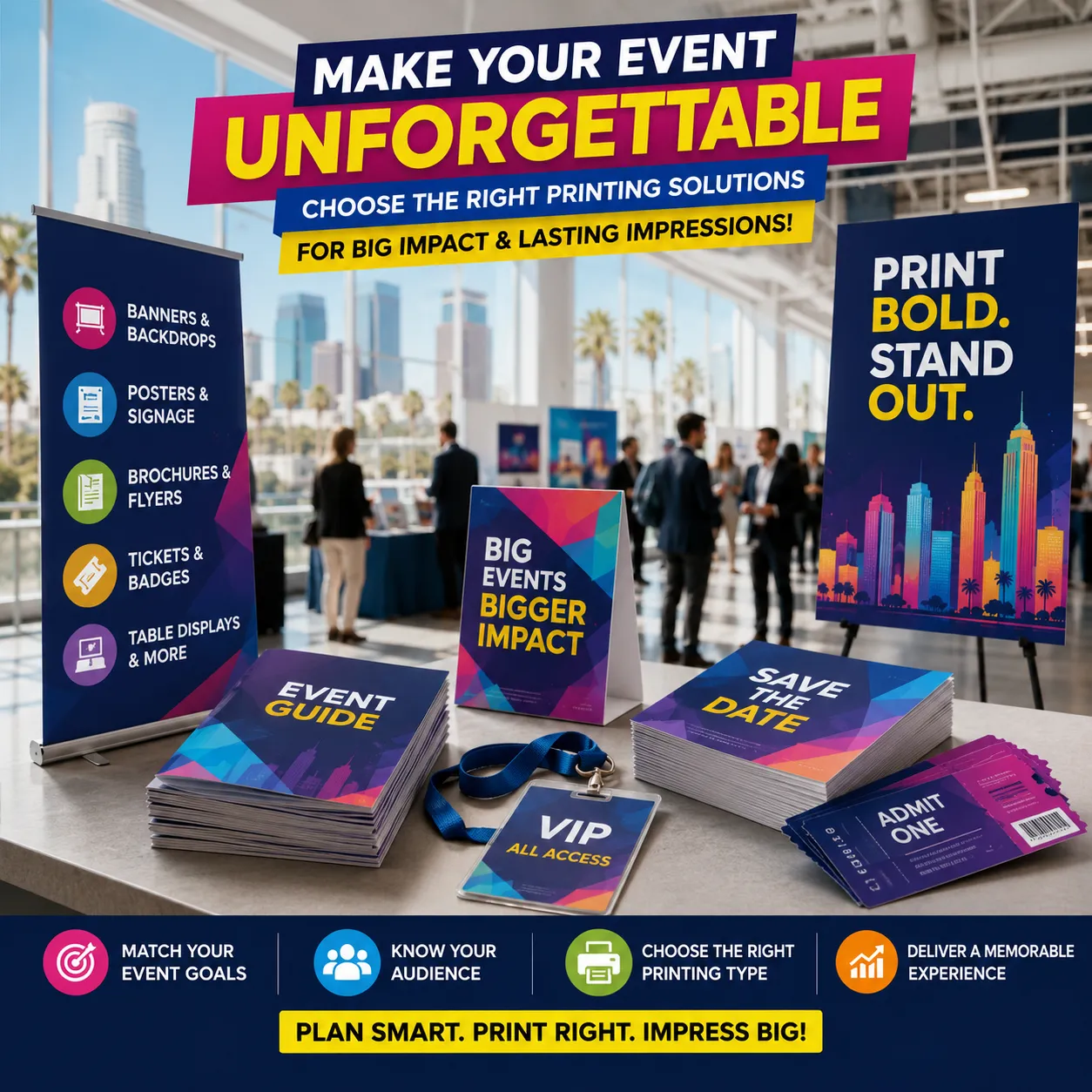 How to Choose the Right Type of Printing for Large-Scale Events in Los Angeles?
