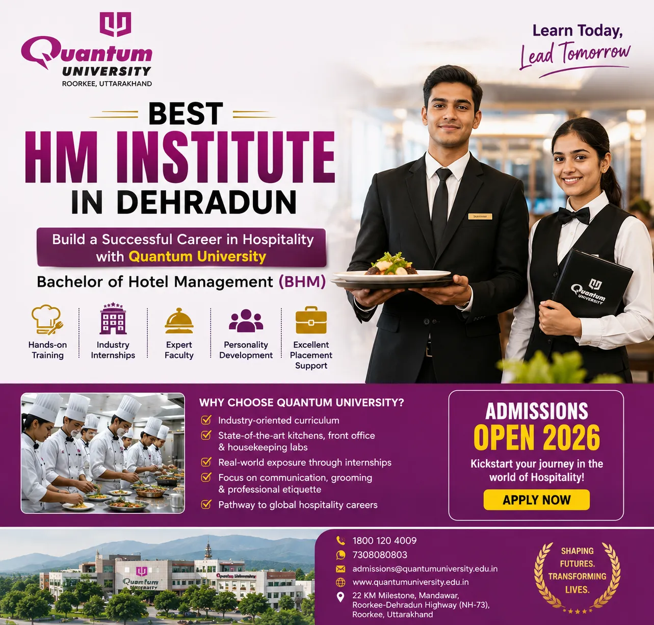 BHM Course in Dehradun vs Diploma vs Hotel Management Certifications — Which Should You Choose?