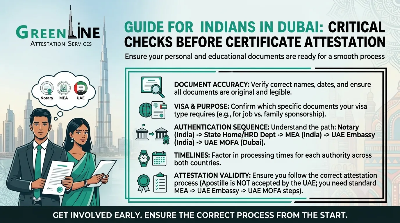 What Should Indians in Dubai Check Before Attesting Personal and Educational Certificates?