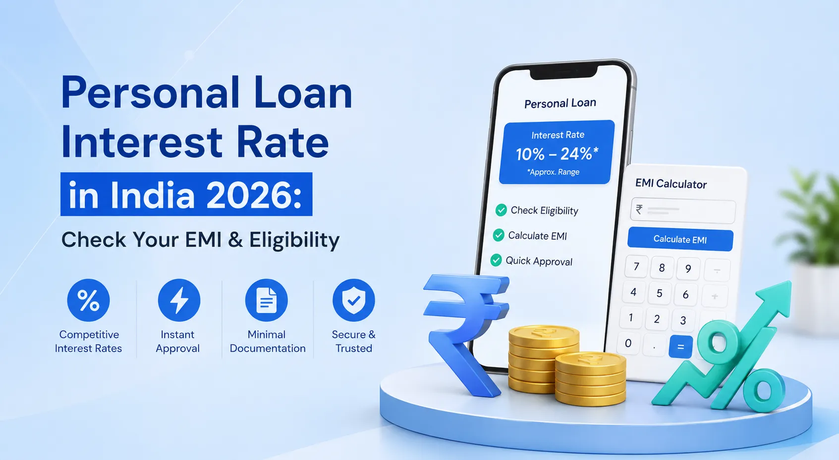 Personal Loan Interest Rate in India 2026: Check Your EMI & Eligibility