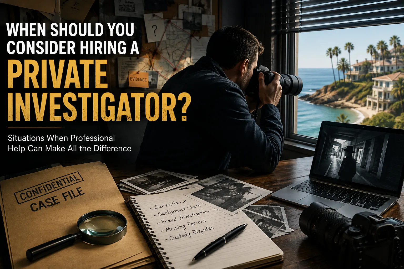 When Should You Consider Hiring a Private Investigator?