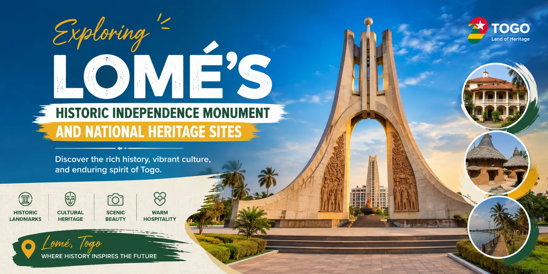 Exploring Lomé's Historic Independence Monument and National Heritage Sites