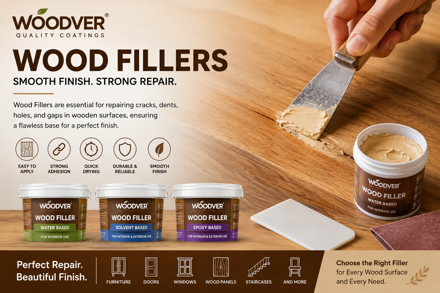 Wood Fillers in India: Types, Uses & Buying Guide