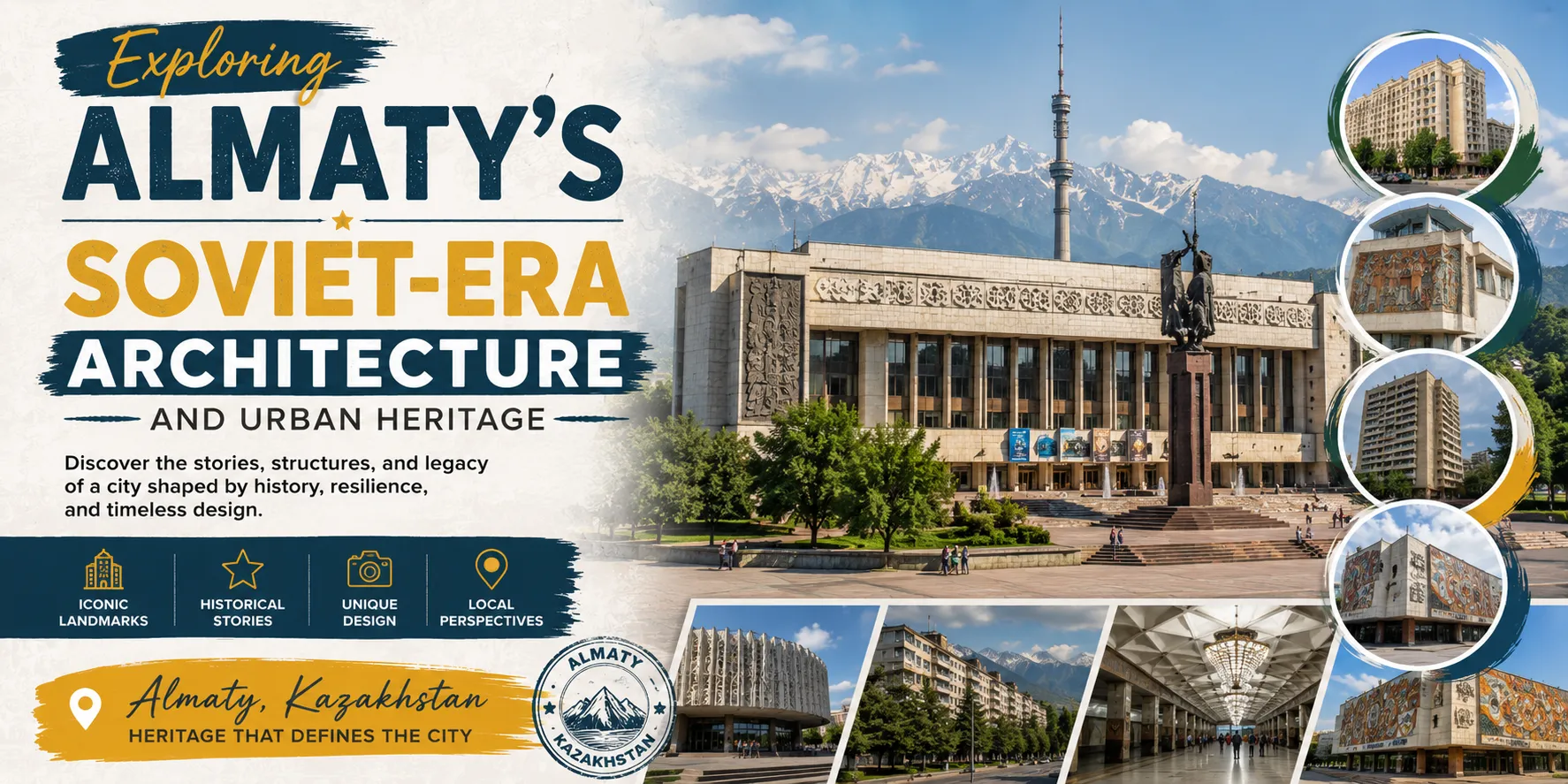 Exploring Almaty's Soviet-Era Architecture and Urban Heritage