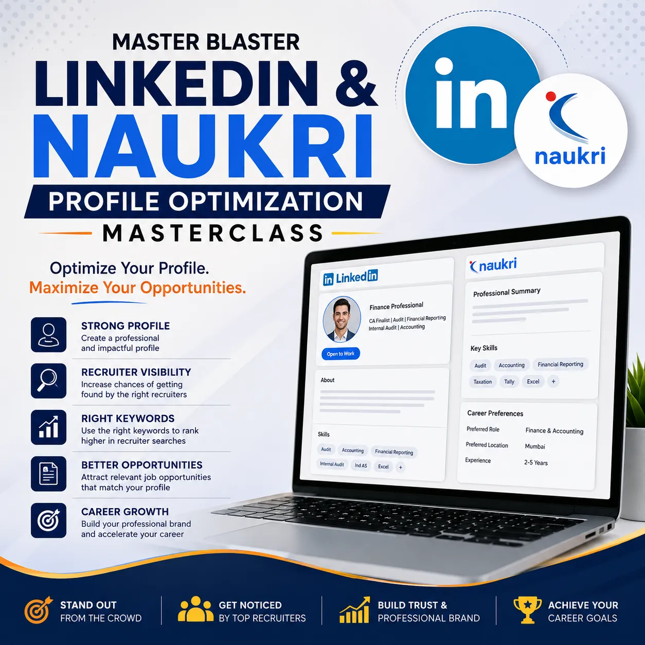 Build a Recruiter-Ready Career Profile with LinkedIn and Naukri Optimization