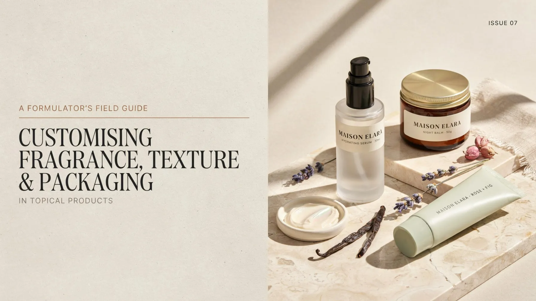 Customising Fragrance, Texture, and Packaging in Topical Products