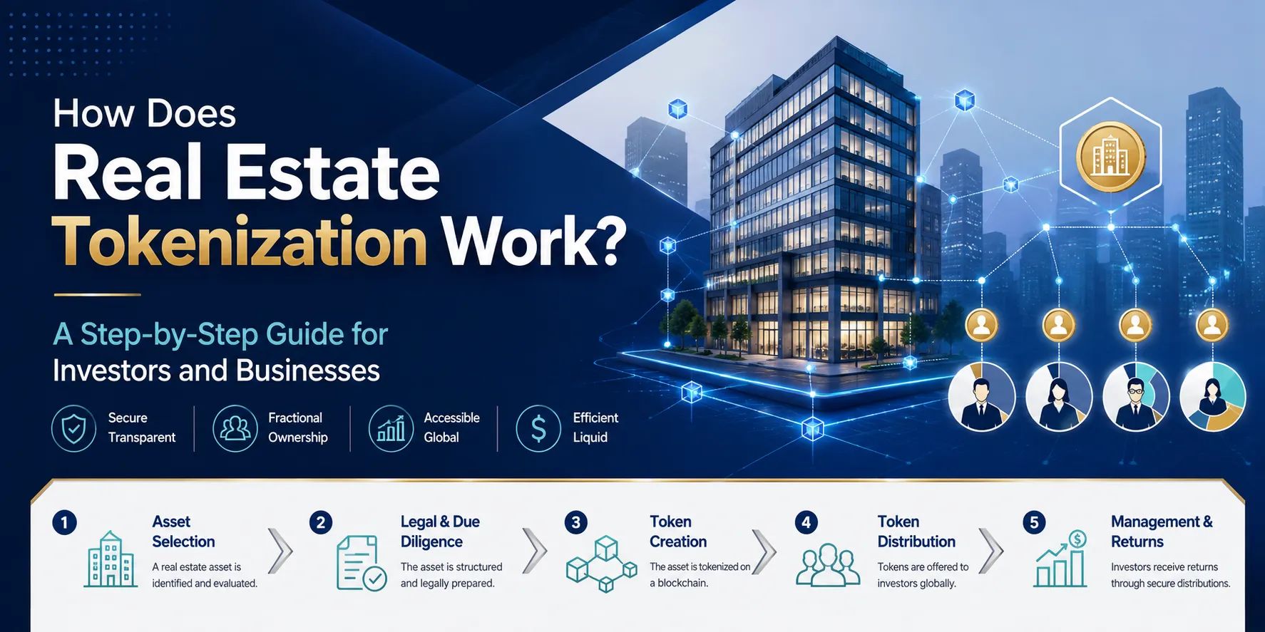 How Does Real Estate Tokenization Work? A Step-by-Step Guide for Investors and Businesses