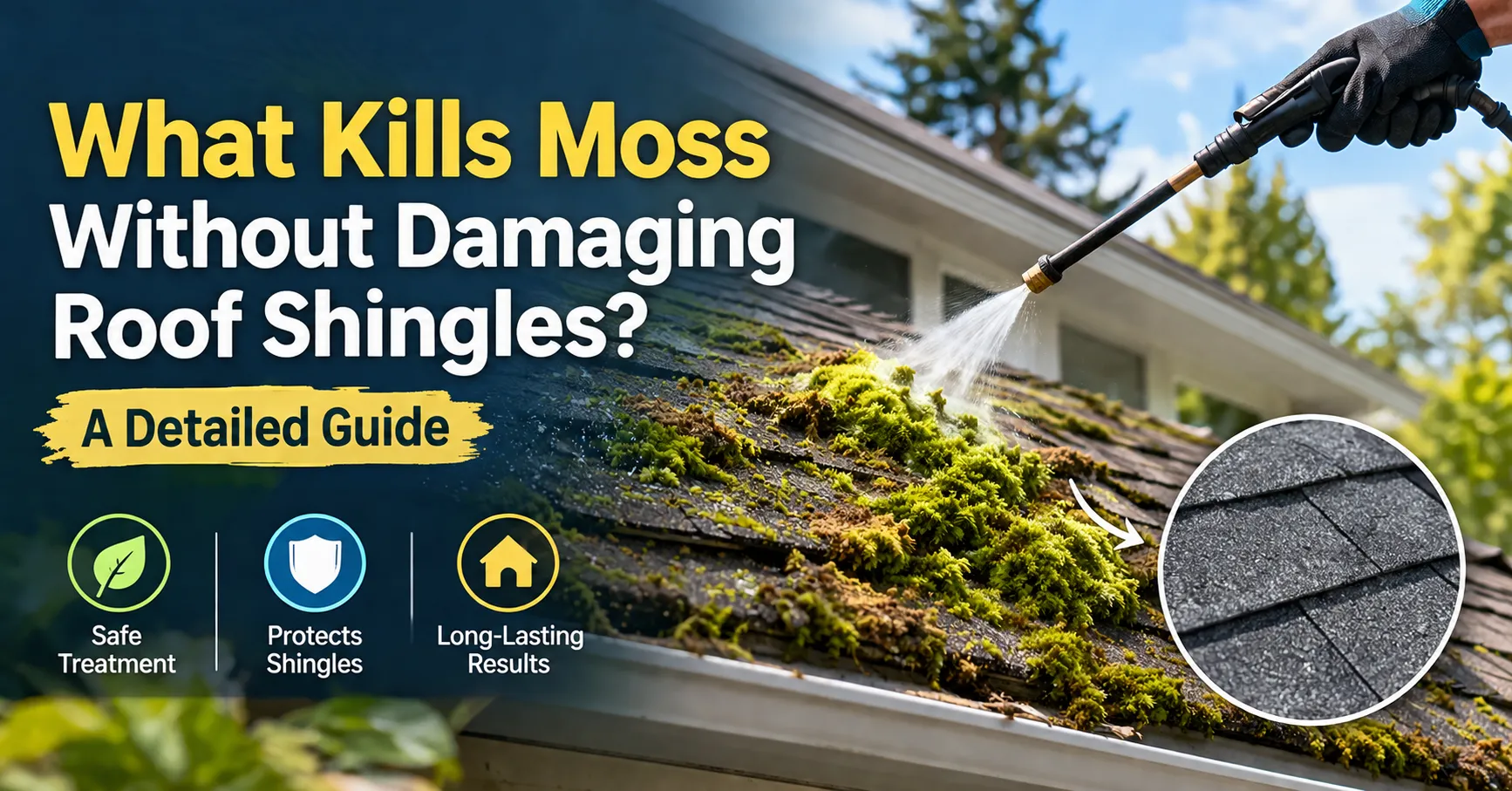 What Kills Moss Without Damaging Roof Shingles? | A Detailed Guide