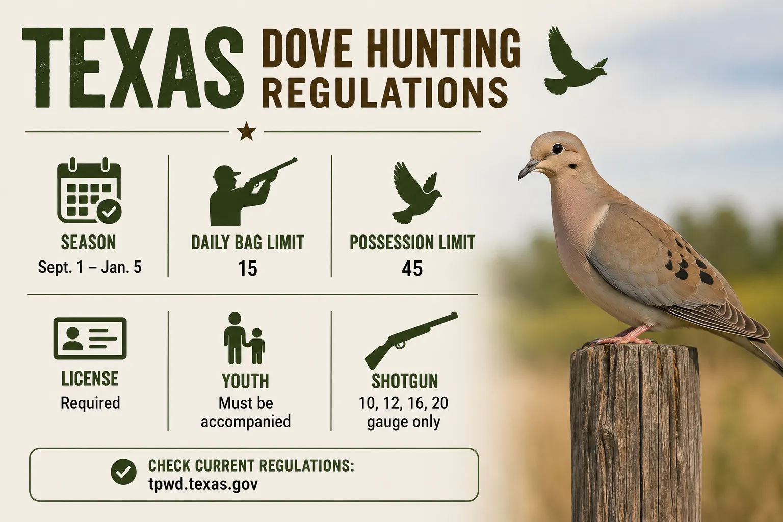 What Hunters Should Know Before Dove Season in Texas