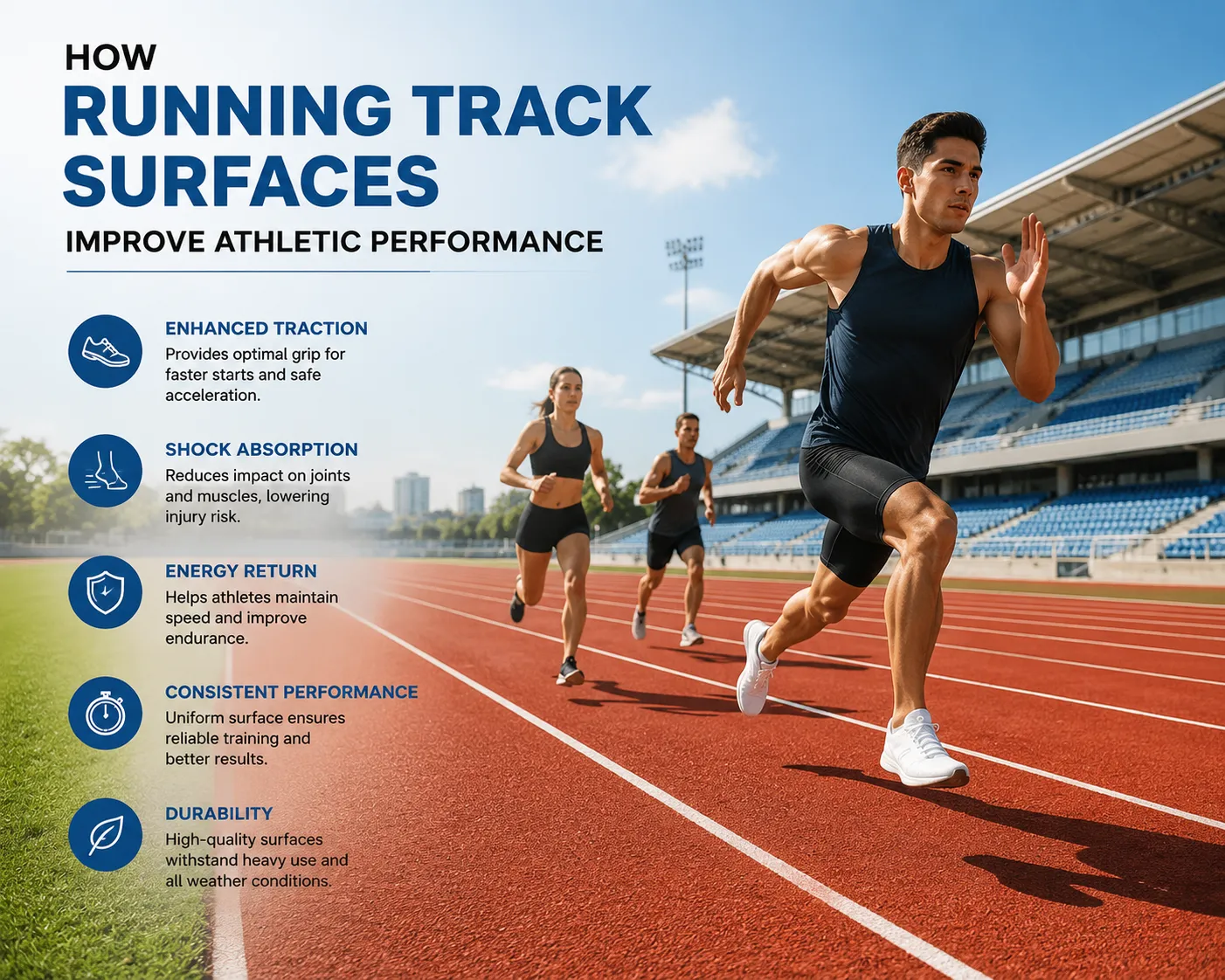 How Running Track Surfaces Improve Athletic Performance