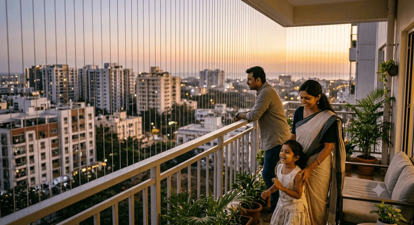 Renting a High-Floor Flat in Chennai? Here's Why You Should Still Ask for Balcony Nets