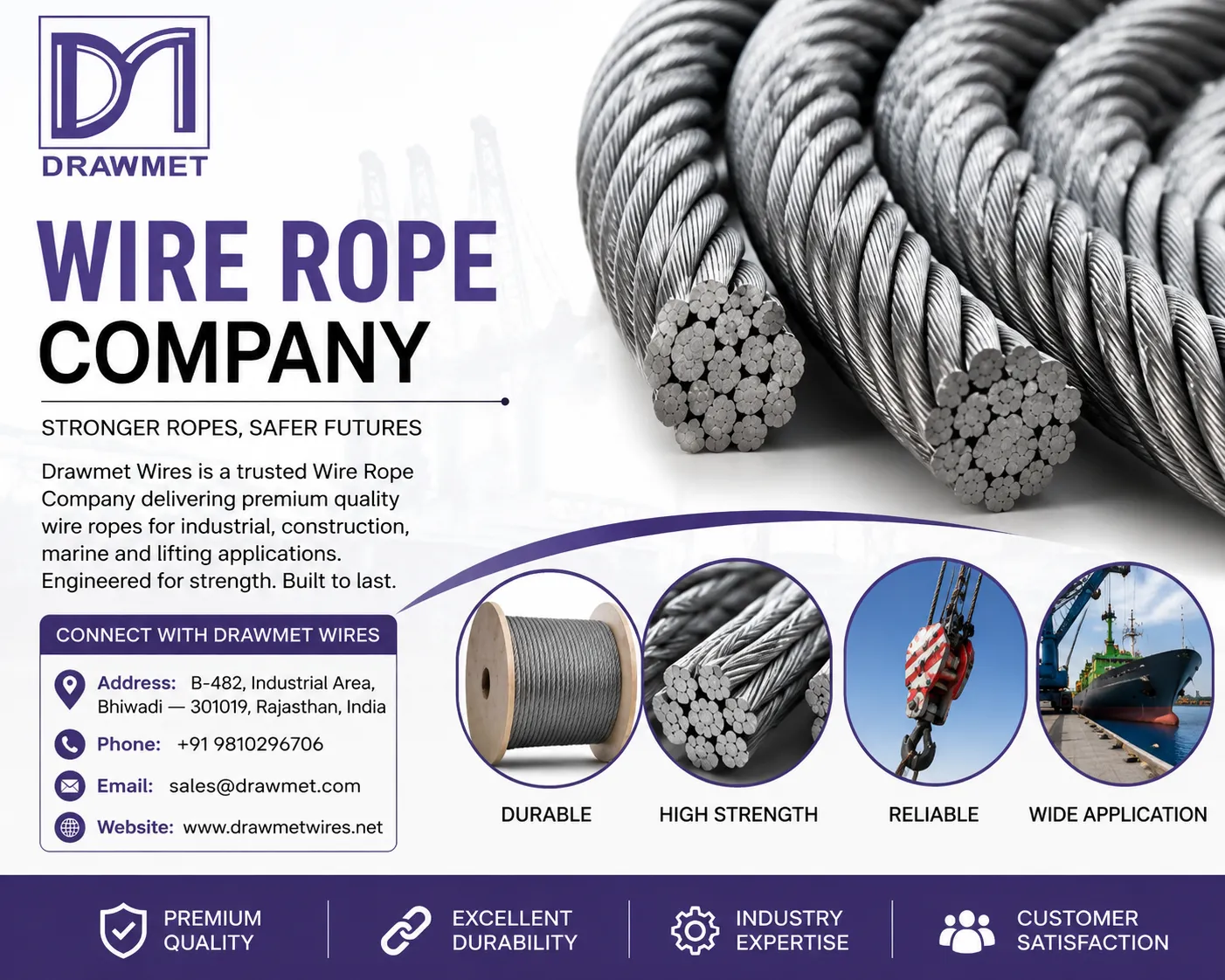 Drawmet Wires: How to Choose the Right Wire Rope Company for Your Industrial Needs