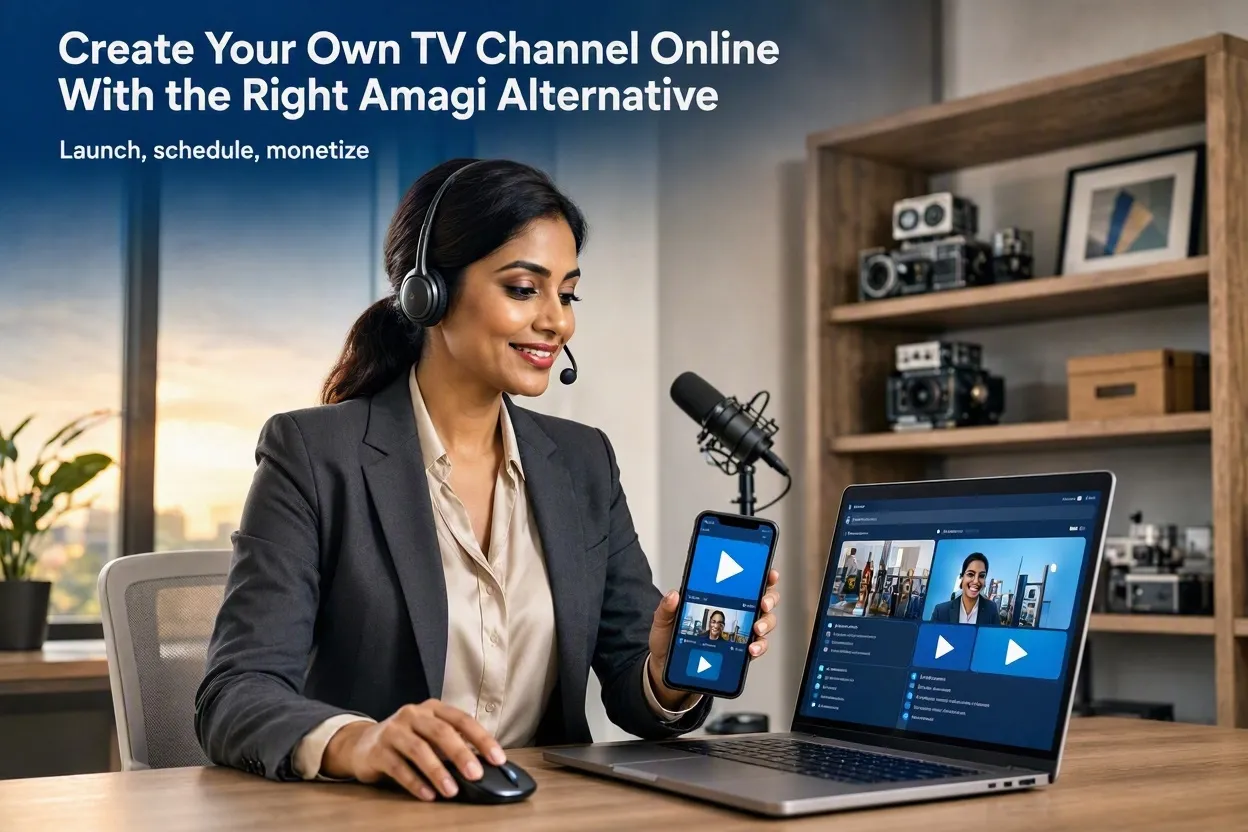 Create Your Own TV Channel Online With the Right Amagi Alternative