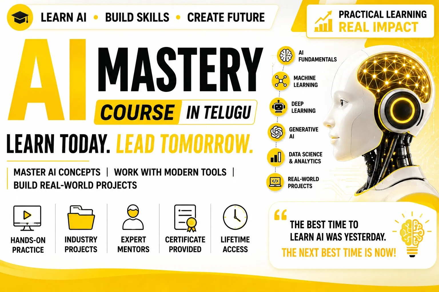 Discover the Essential AI Skills Every Professional Should Learn : AI Mastery Course in Telugu
