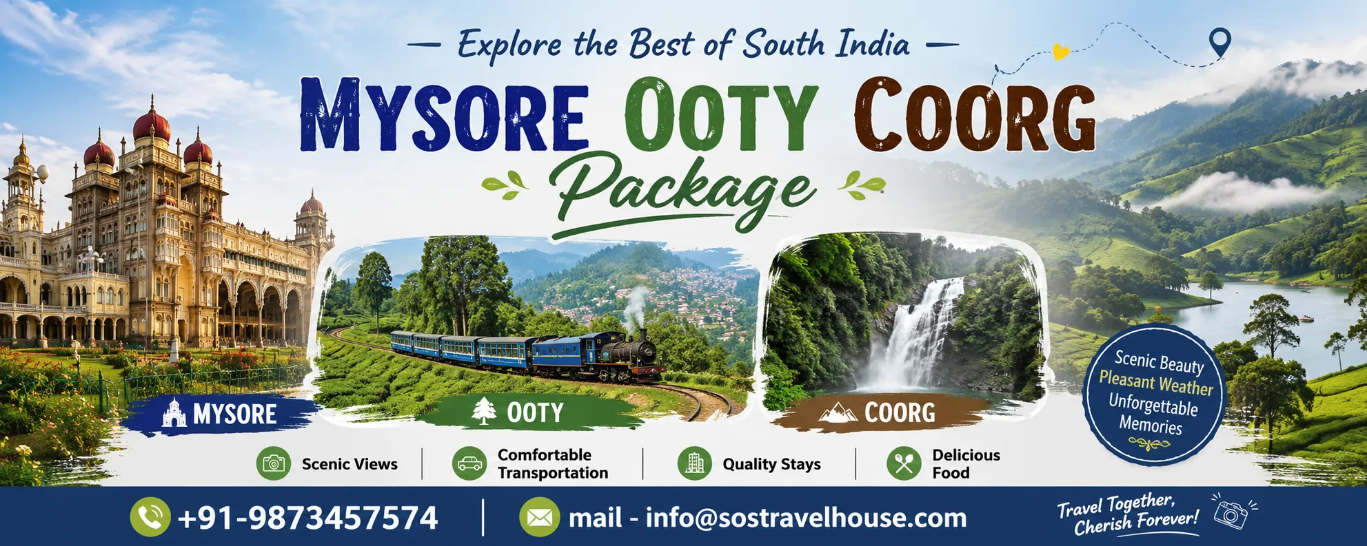 Discover Nature and Heritage with Mysore Ooty Kodaikanal Tour